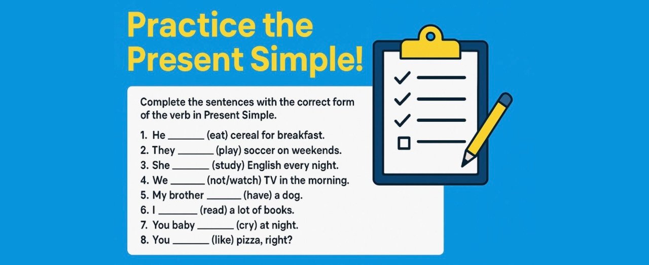 Práctica el Presente Simple en Inglés