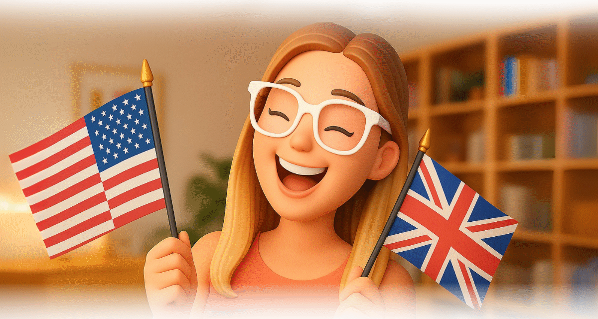 Un idioma, diferentes acentos: oraciones en inglés británico y americano